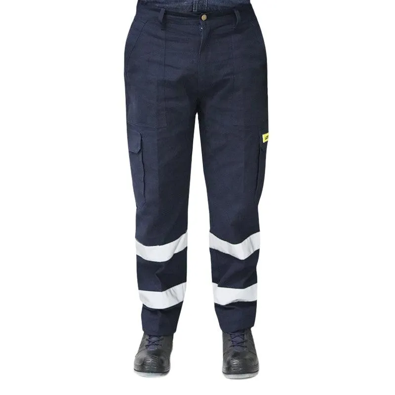 PANTALóN CARGO AZUL CON REFLEJANTE MOD. CARGOAZ  MARCA LICA
