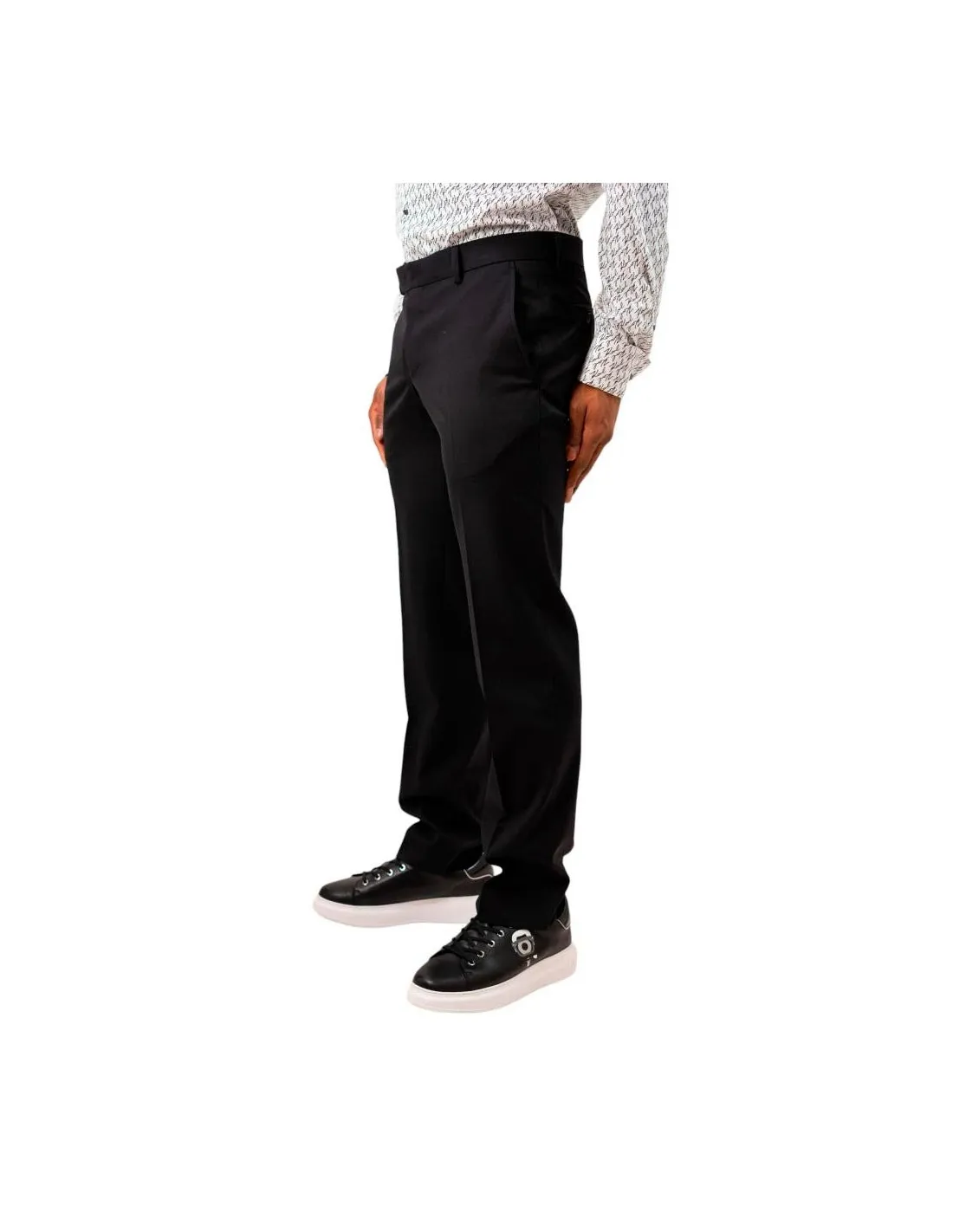Pantalón negro de vestir de lana fría