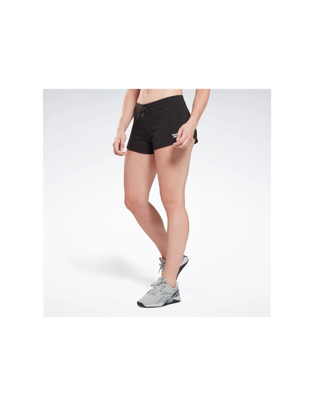 Pantalón Reebok Identity French Terry Short Mujer Negro