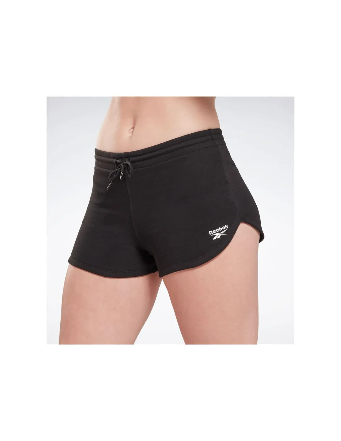 Pantalón Reebok Identity French Terry Short Mujer Negro