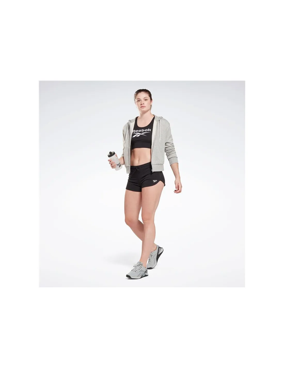 Pantalón Reebok Identity French Terry Short Mujer Negro