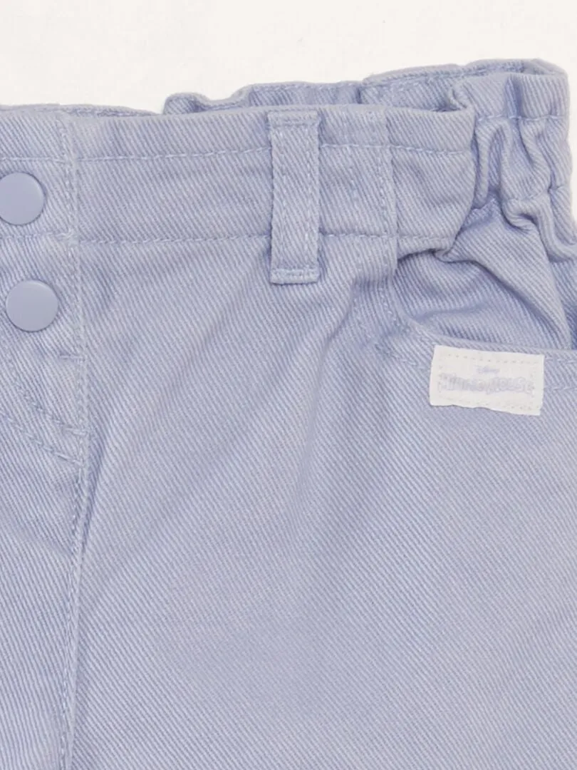 PANTALóN VAQUERO PAPERBAG  BLANCO
