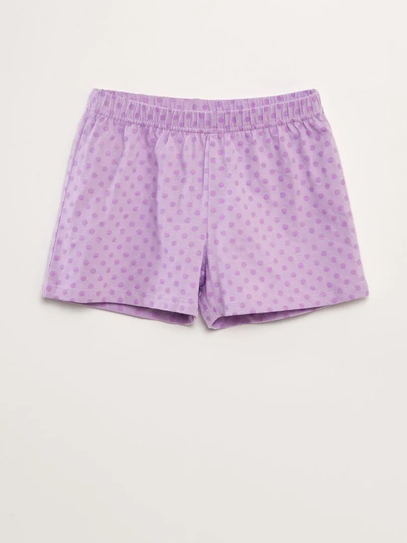 PIJAMA CORTO 'MADAME CHIPIE'  2 PIEZAS  BLANCO