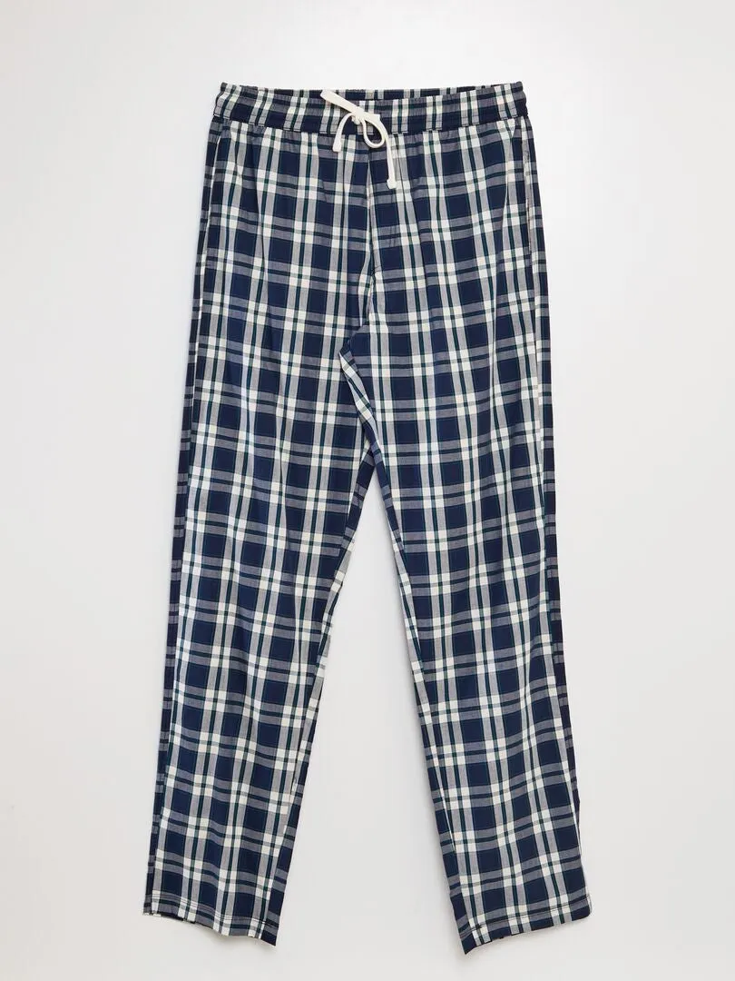 PIJAMA LARGO  2 PIEZAS  AZUL