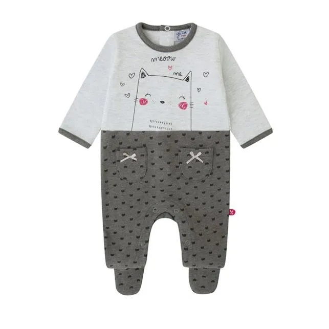 Pijama Pelele bebé niña interlock YATSI Meow