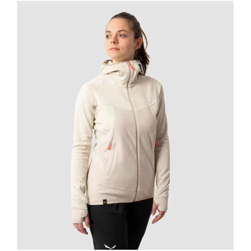 Polar técnico de mujer Salewa PUEZ HYBRID (oatmeal melange)