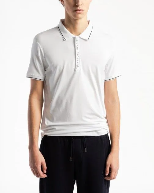 Polo Armani Exchange 8NZF71 ZJH2Z Blanco