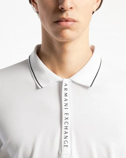 Polo Armani Exchange 8NZF71 ZJH2Z Blanco