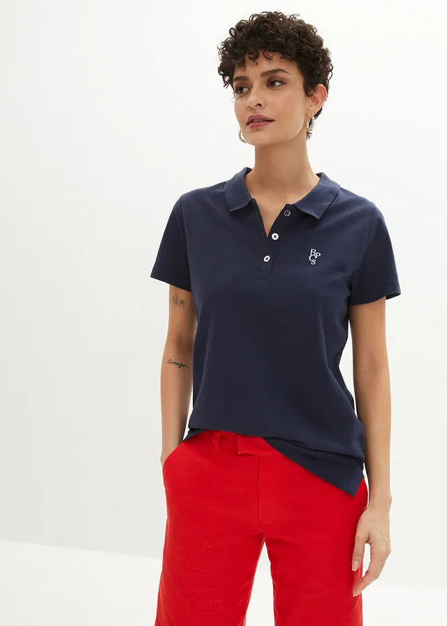 Polo Azul marino/plateado