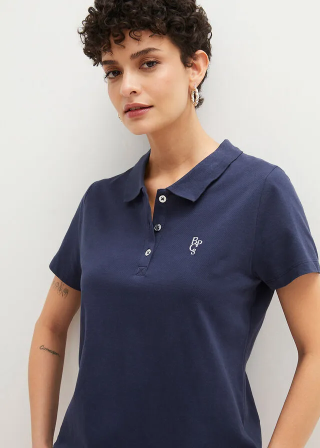Polo Azul marino/plateado