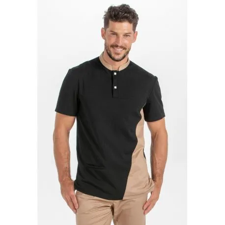 Polo negro caballero
