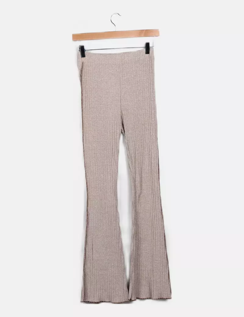 Primark Pantalón beige canalé