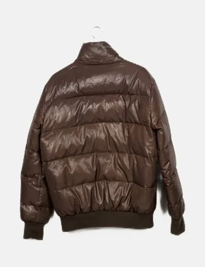 Pull&Bear Plumas gris oscuro cremallera