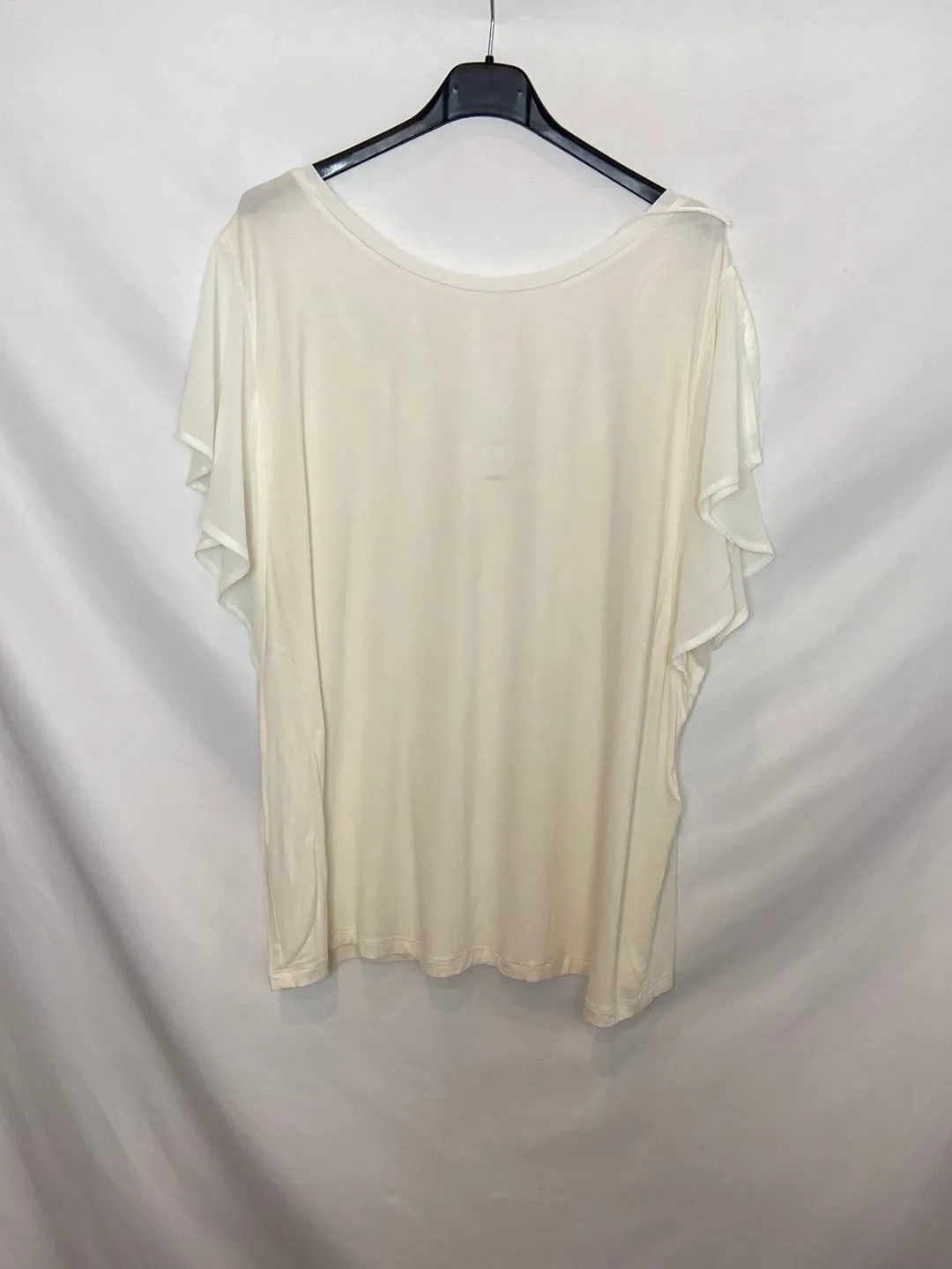 PUNTO ROMA. Camiseta blanca fluida T. XL