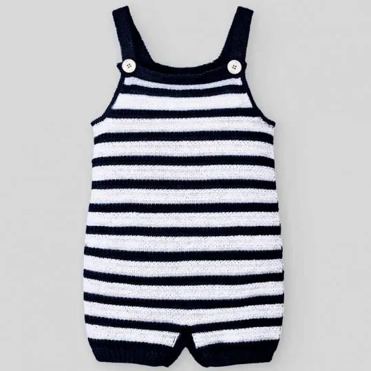 Ranita bebé tricot rayas navy de Paz Rodriguez