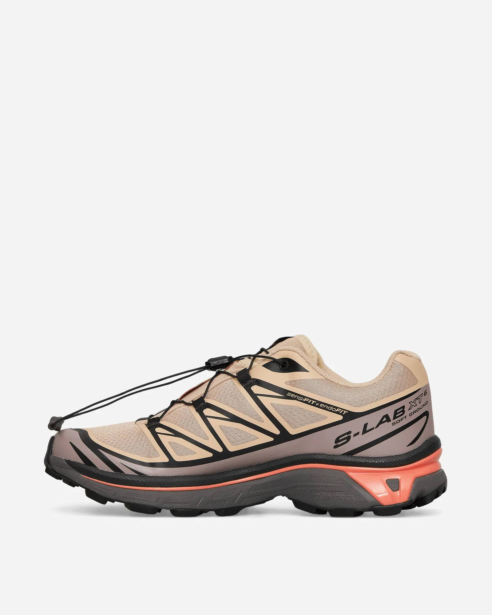 SALOMON XT6 SNEAKERS HAZELNUT / QUAIL / LIVING CORAL