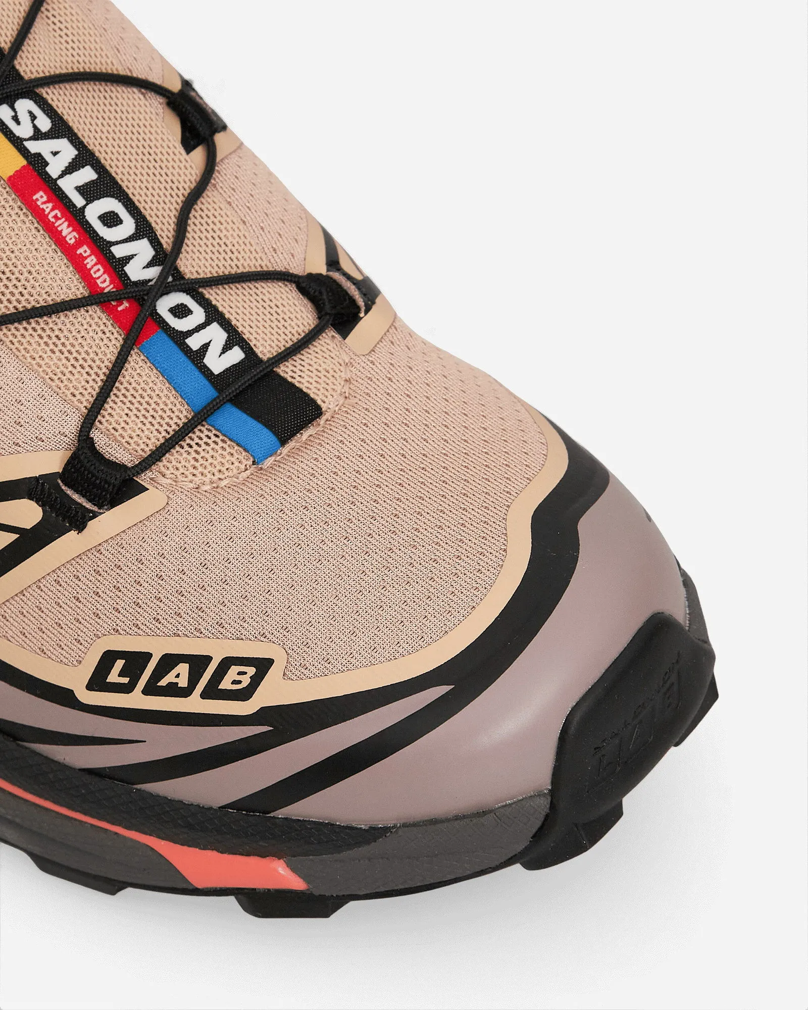 SALOMON XT6 SNEAKERS HAZELNUT / QUAIL / LIVING CORAL