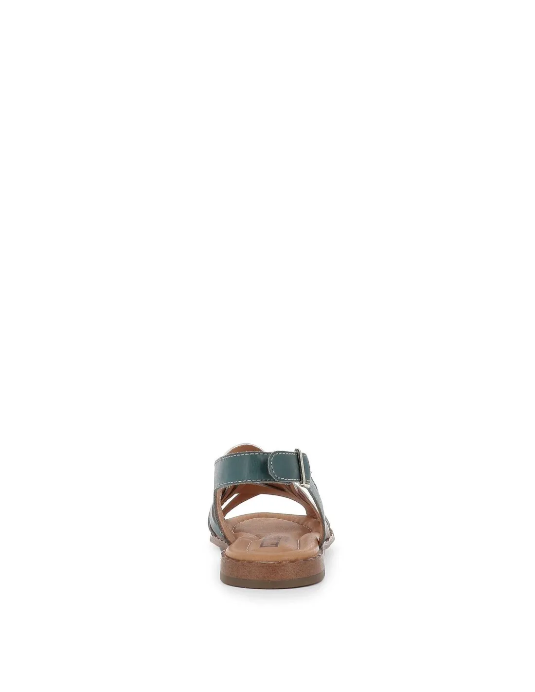Sandalia plana de tiras multicolor azul para mujer Pikolinos