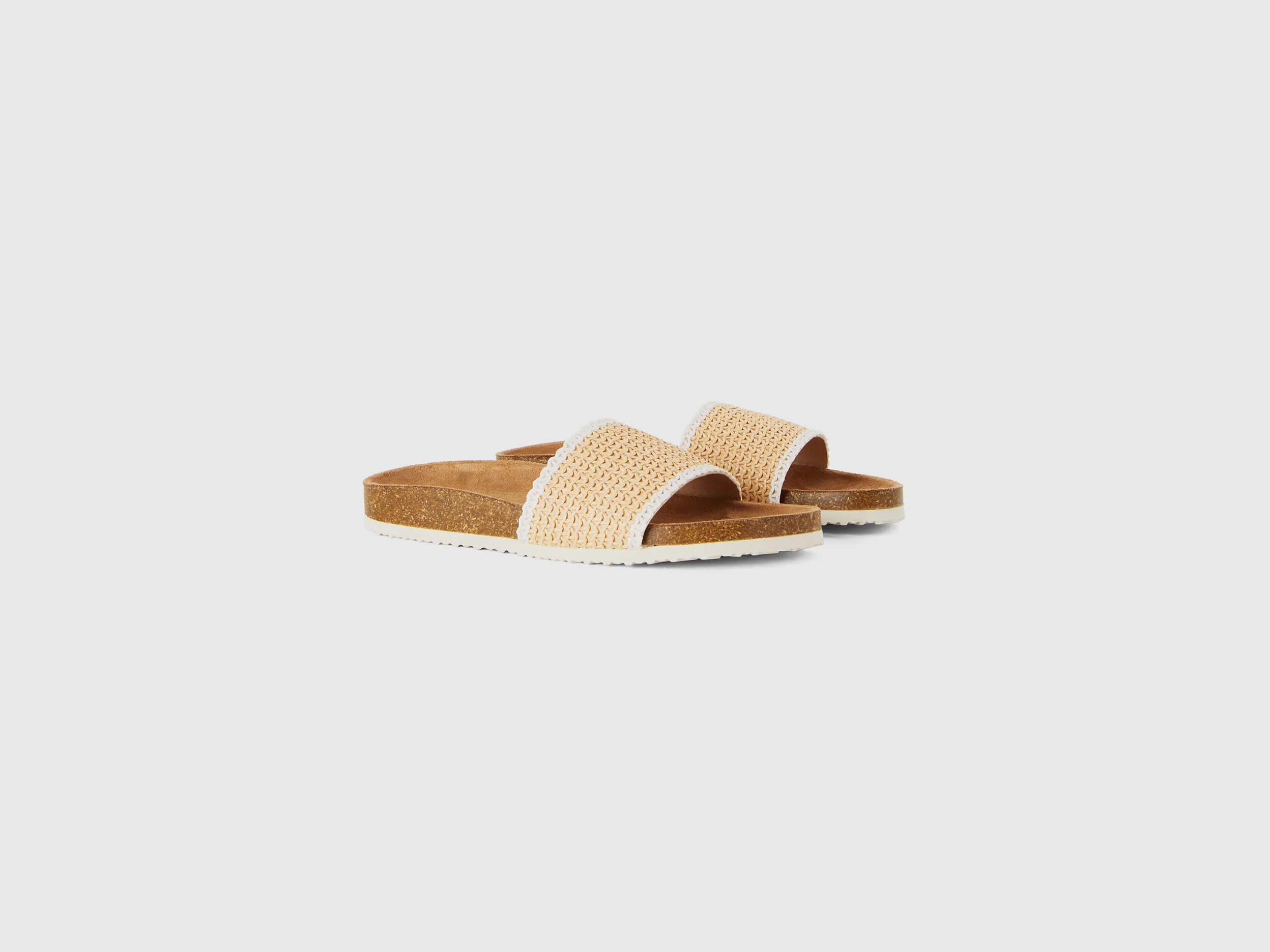 Sandalias de efecto rafia