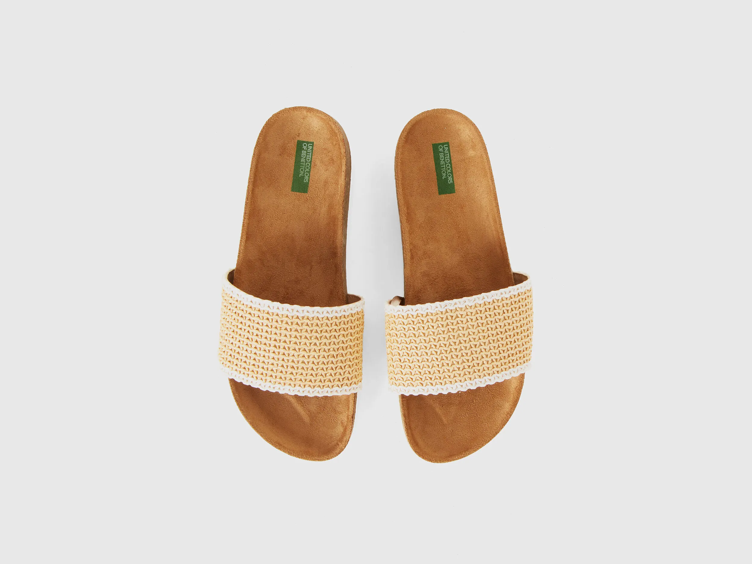 Sandalias de efecto rafia