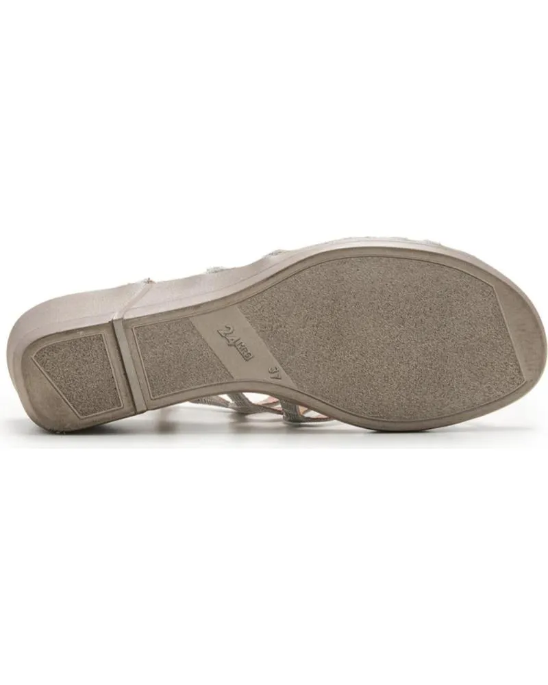 Sandalias de Mujer 24 HORAS SANDALIA CONFORT 24 HRS PARA MUJER 26036 COLOR PANNA