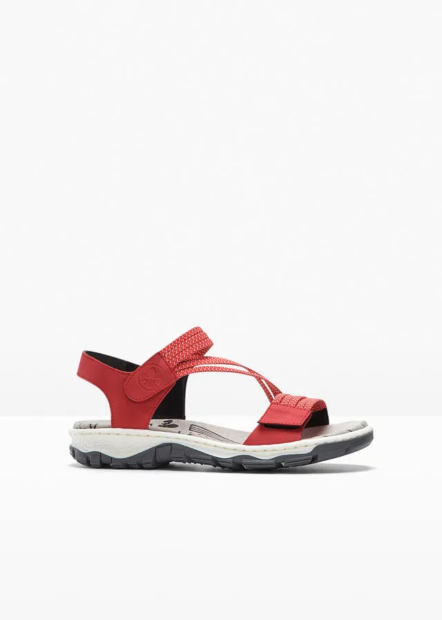 Sandalias planas Rojo