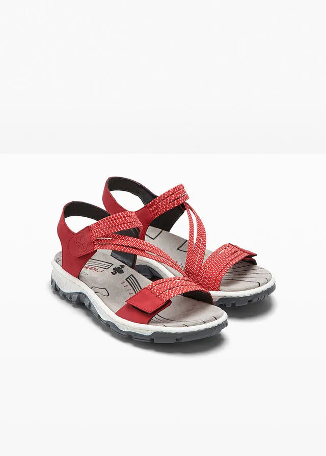Sandalias planas Rojo