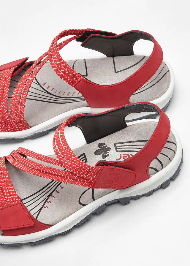 Sandalias planas Rojo