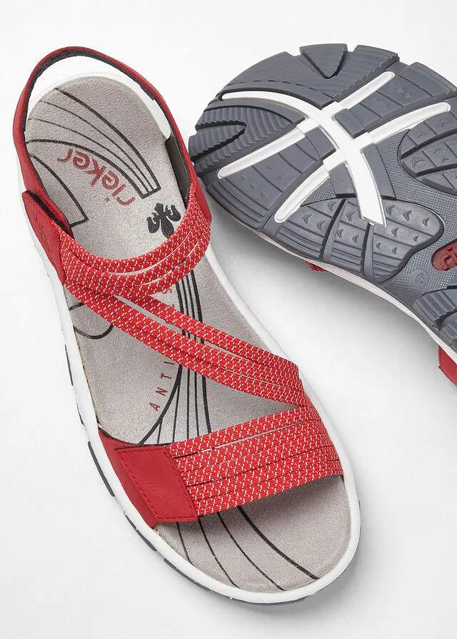 Sandalias planas Rojo