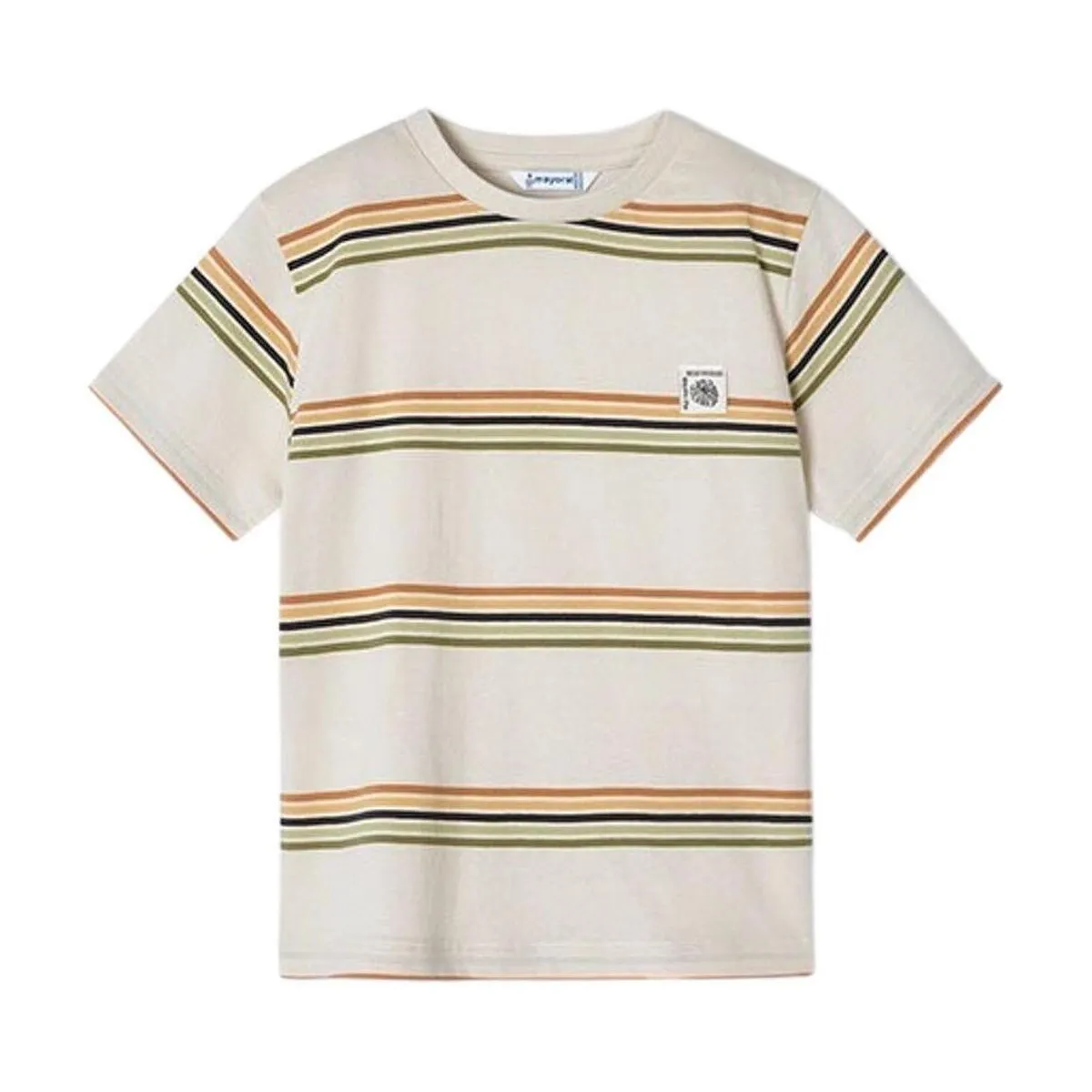 Set 2 camisetas m/c lisa/raya