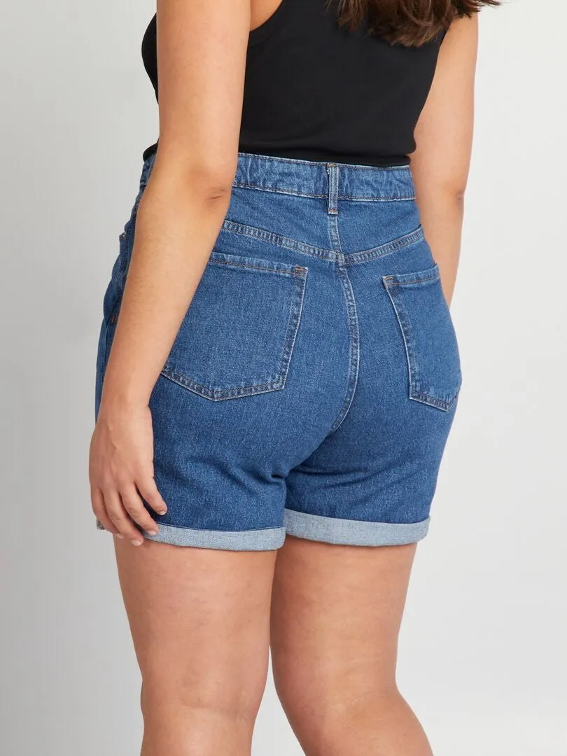 SHORT VAQUERO  AZUL