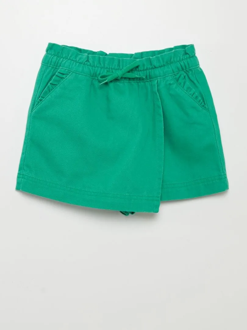 SHORT VAQUERO  VERDE