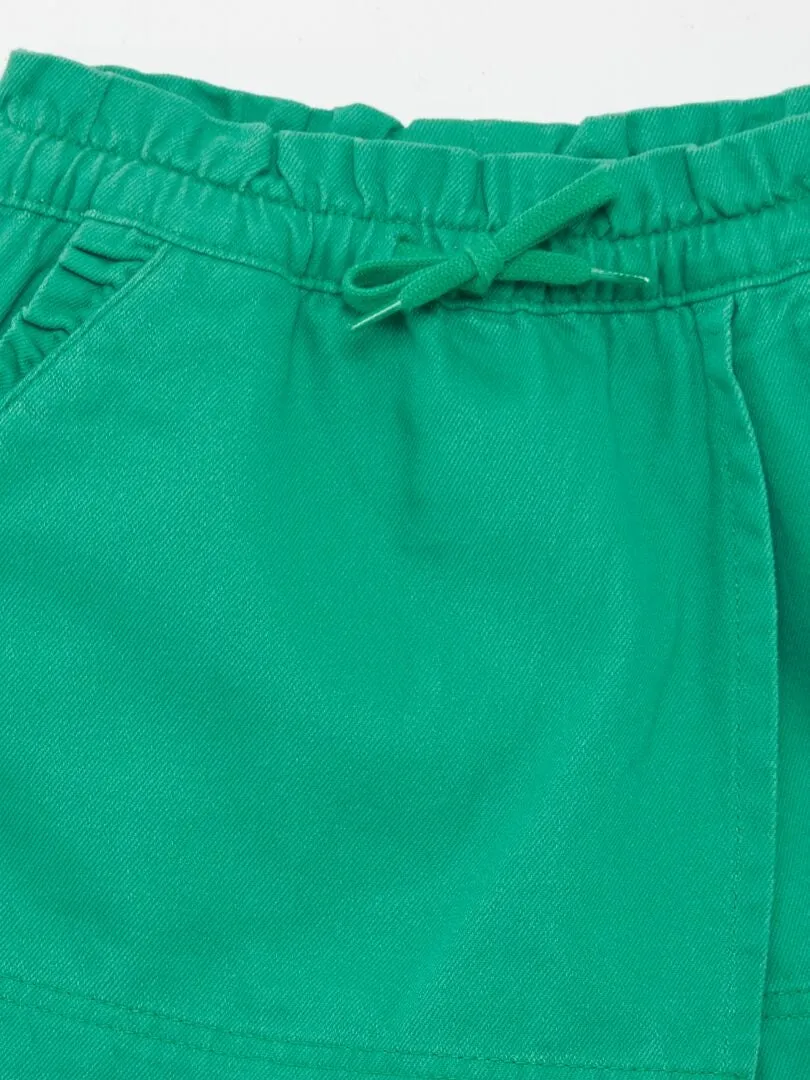 SHORT VAQUERO  VERDE