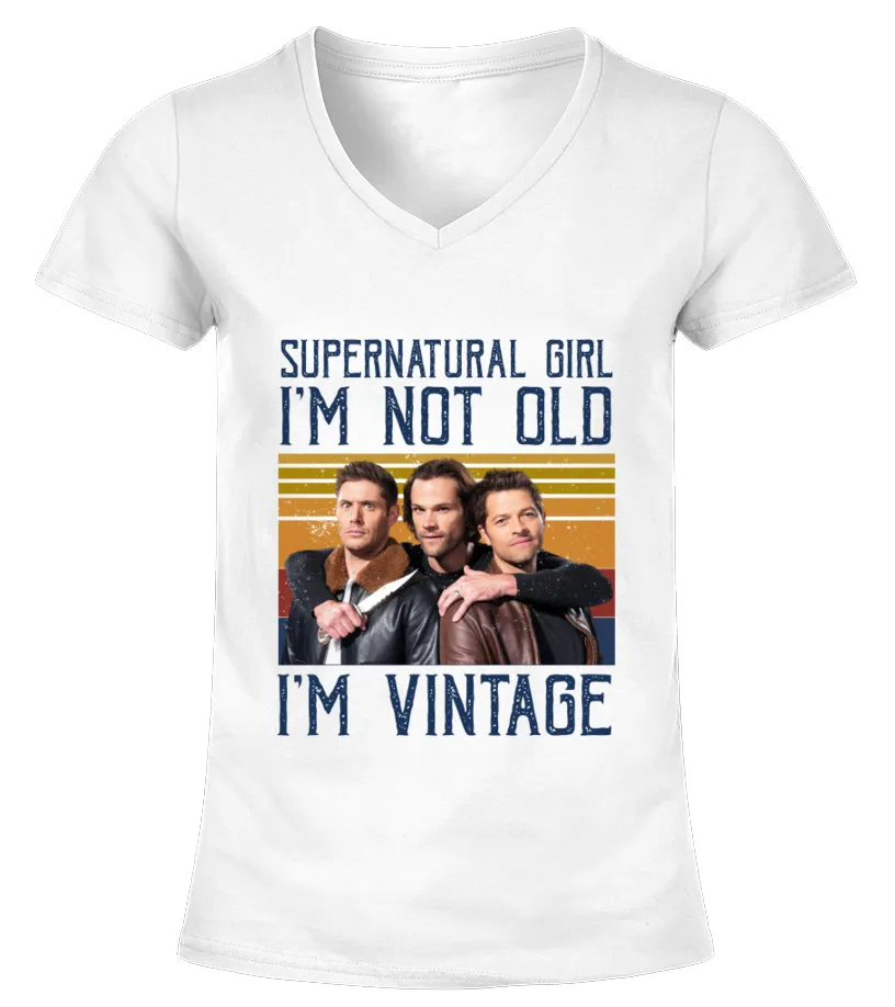 SPN  I'M NOT OLD CAMISETA CUELLO PICO MUJER