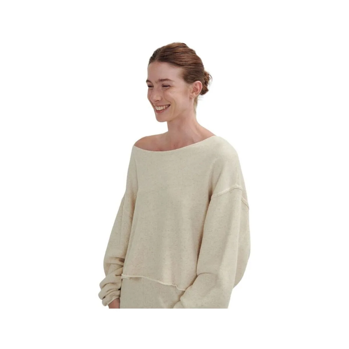 Sudadera Itonay Mujer Ecru Melange