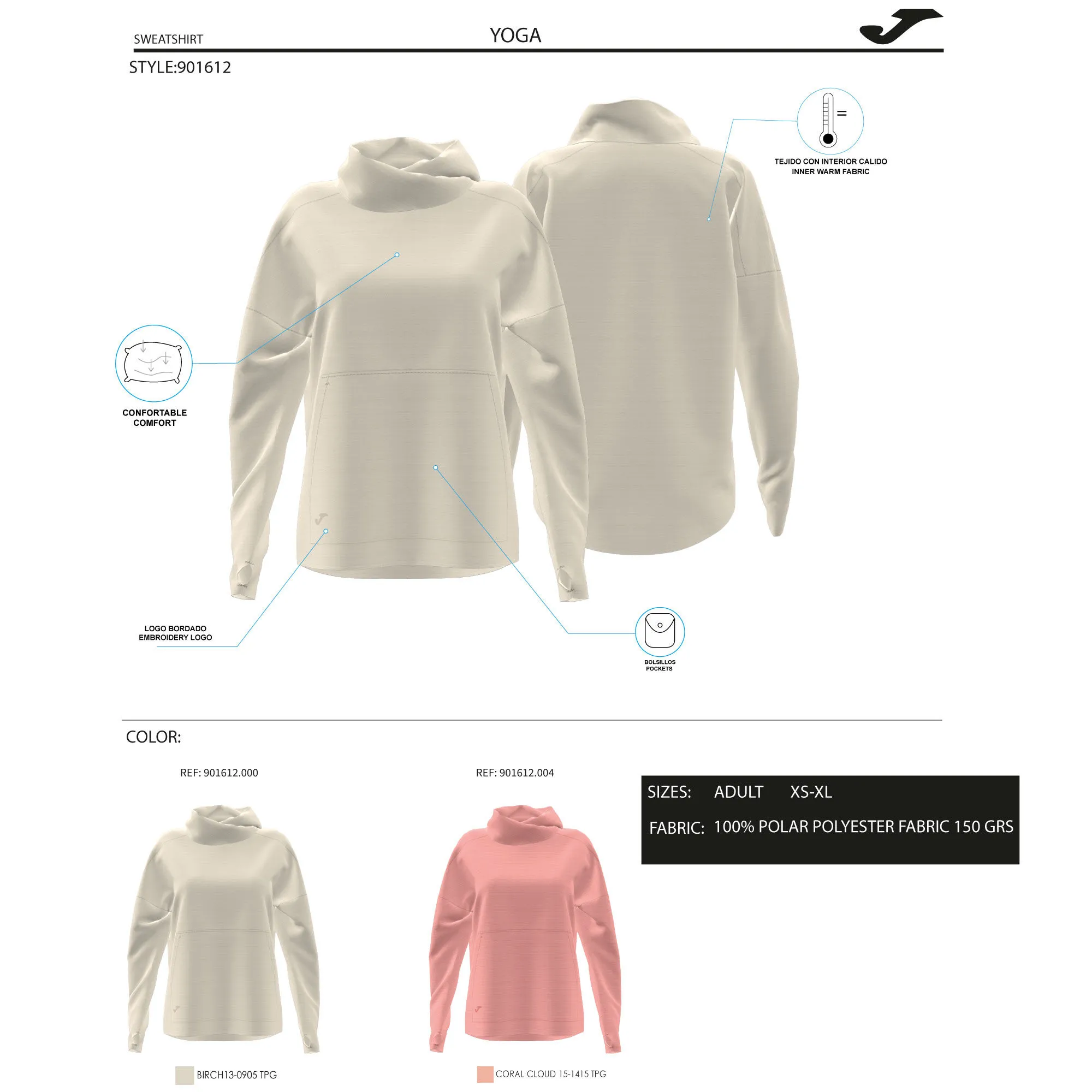 Sudadera mujer Breath rosa
