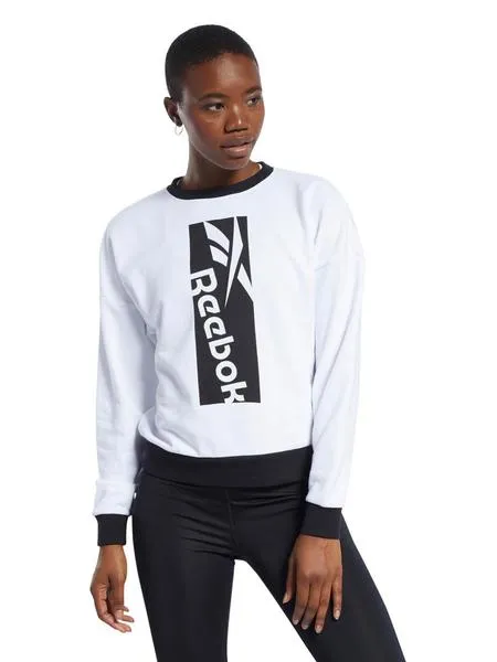 sudadera reebok blanca mujer
