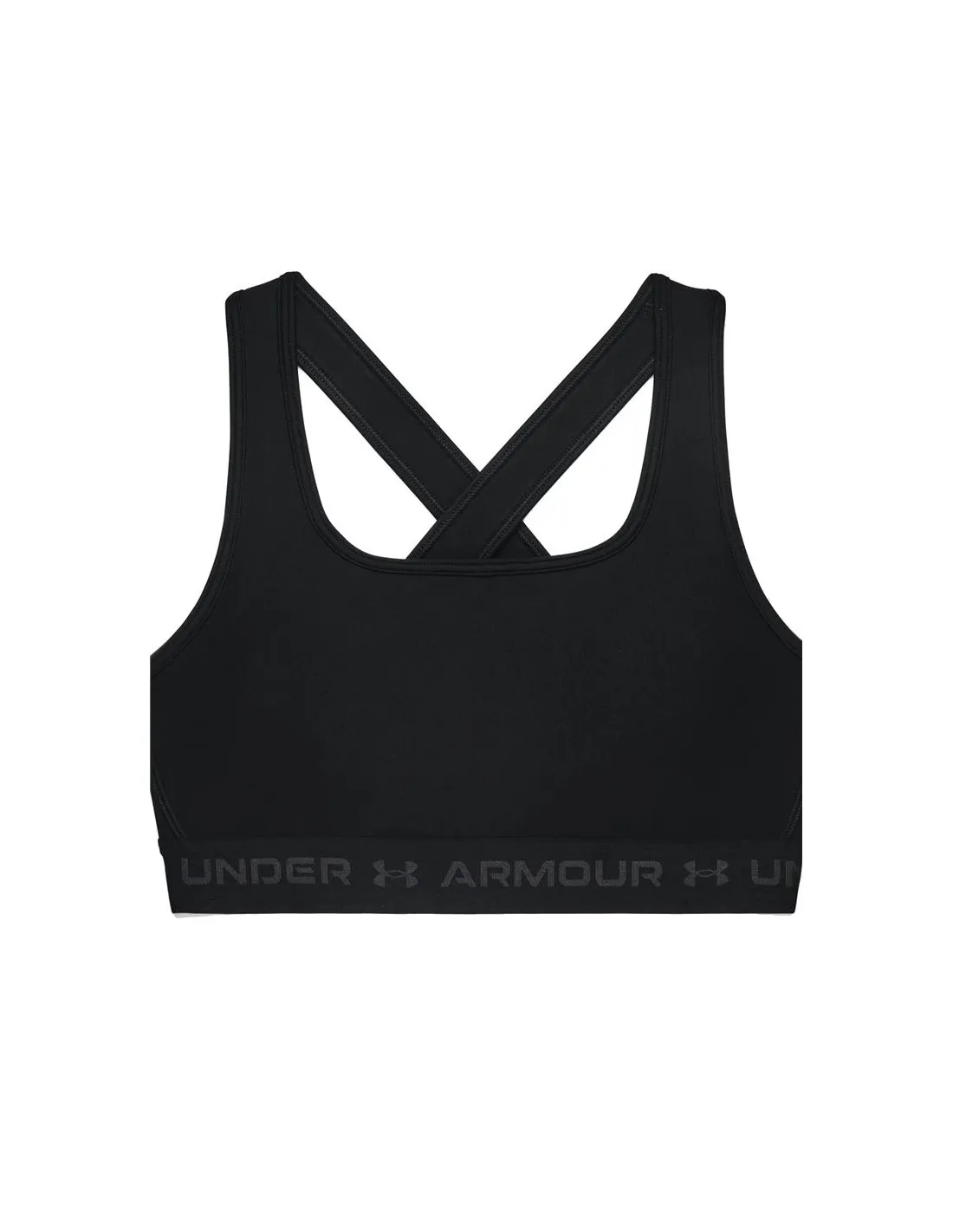 Sujetador deportivo de Fitness Under Armour Crossback Mid Bra Negro Mujer