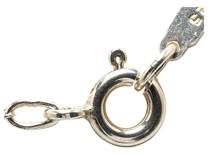 Tiffany & Co Collar de colgante de hoja abierta de plata esterlina Tiffany 