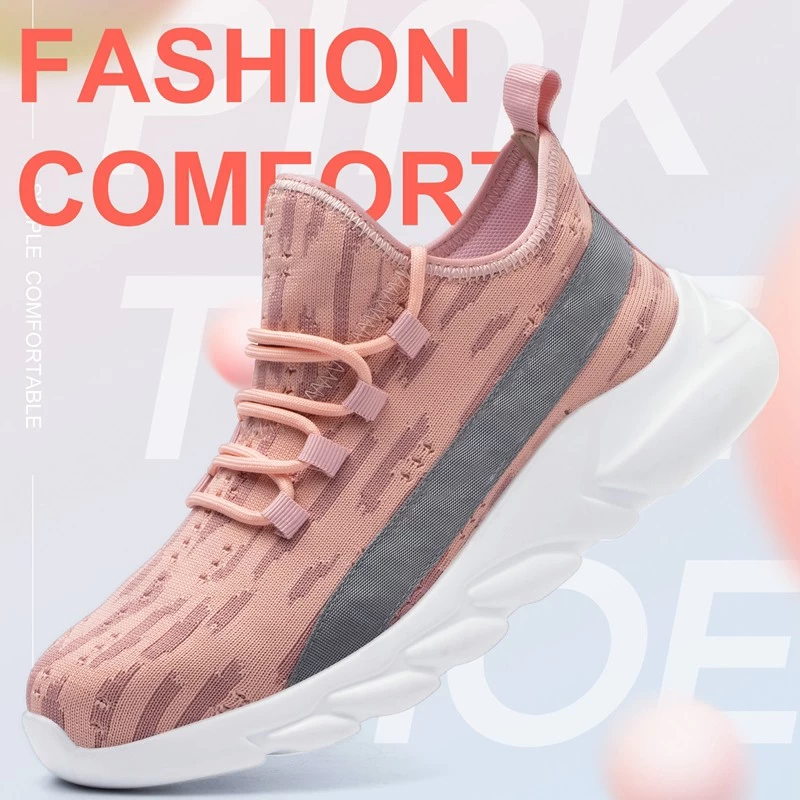TM3266 Zapatos de seguridad rosa suave a prueba de pinchazos y antigolpes para mujer