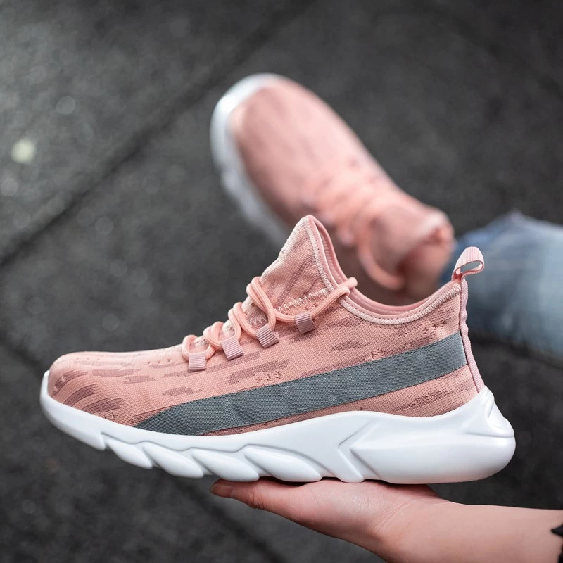 TM3266 Zapatos de seguridad rosa suave a prueba de pinchazos y antigolpes para mujer