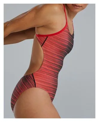 Tyr Traje de baño recortado Tyr Durafast Elite Speedwarp Rojo Mujer