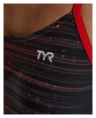 Tyr Traje de baño recortado Tyr Durafast Elite Speedwarp Rojo Mujer