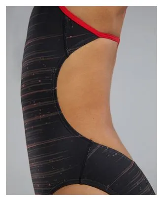 Tyr Traje de baño recortado Tyr Durafast Elite Speedwarp Rojo Mujer