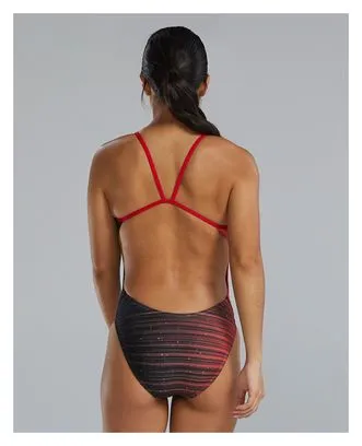 Tyr Traje de baño recortado Tyr Durafast Elite Speedwarp Rojo Mujer