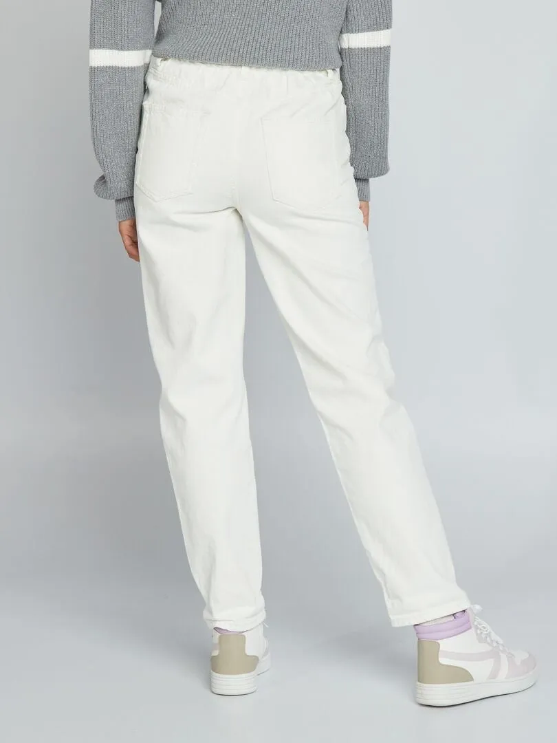 VAQUERO PAPERBAG  BLANCO