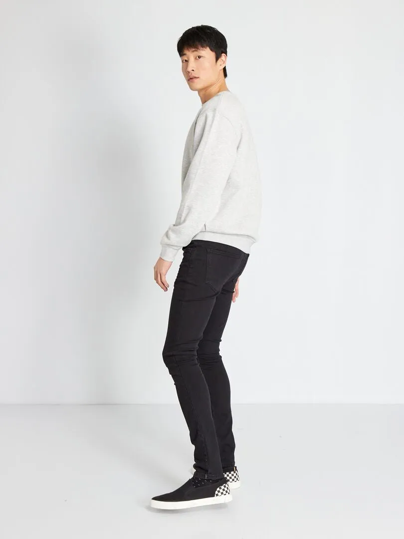VAQUERO SKINNY ELáSTICO  5 BOLSILLOS  NEGRO