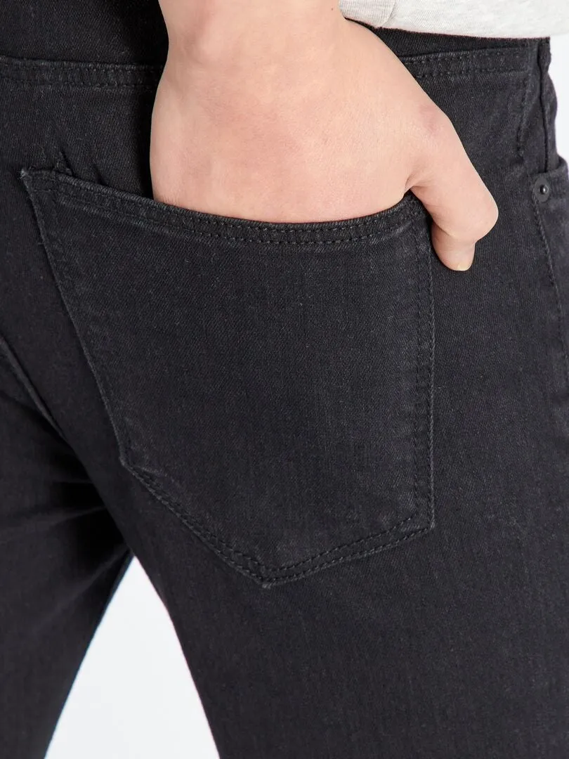 VAQUERO SKINNY ELáSTICO  5 BOLSILLOS  NEGRO