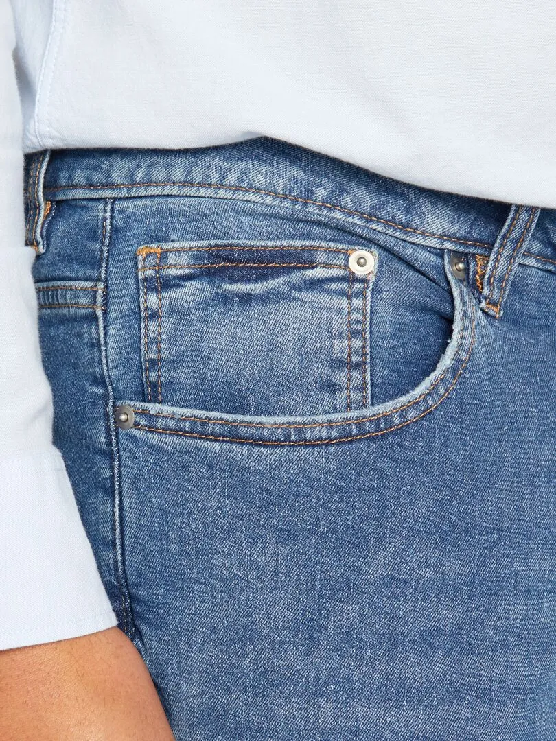 VAQUERO SLIM CON 5 BOLSILLOS  L34  AZUL