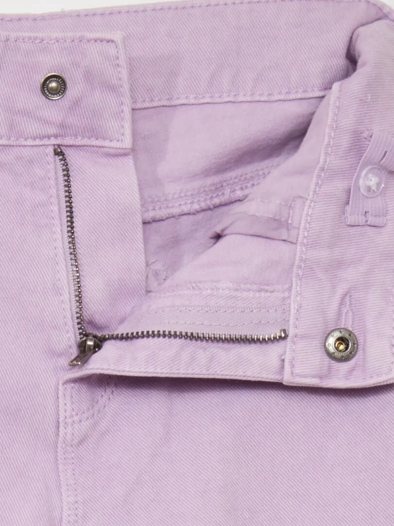 VAQUERO WIDE LEG DE TIRO ALTO  PURPURA